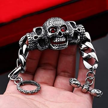 Gothic Skull Bracelet Men