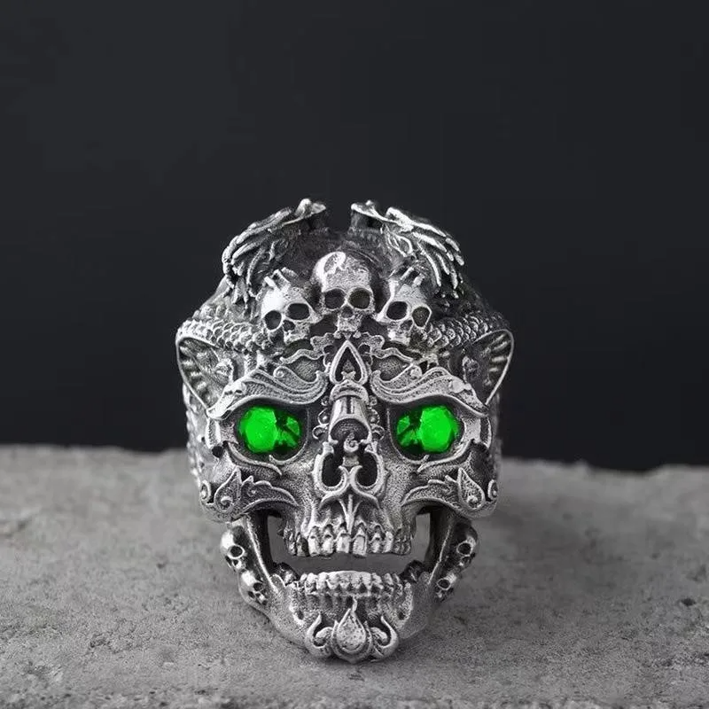 skull trendy ring
