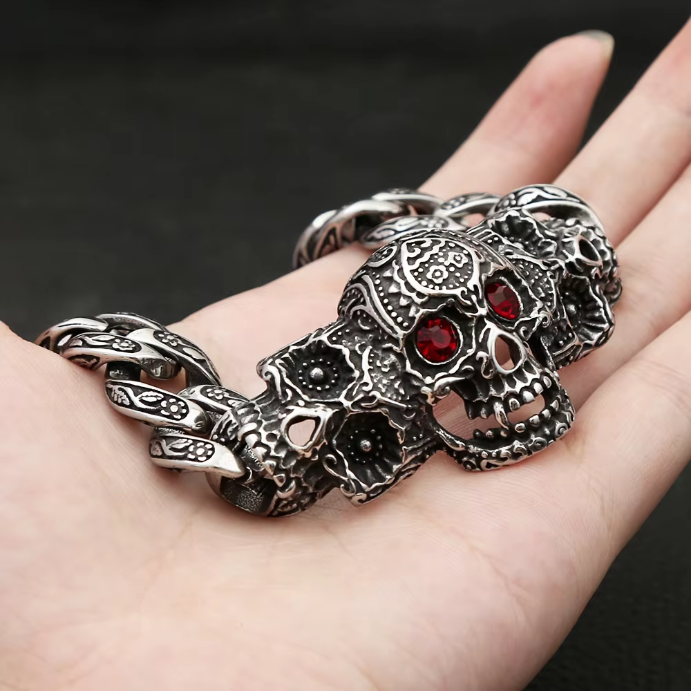 Mens Skull Bracelet
