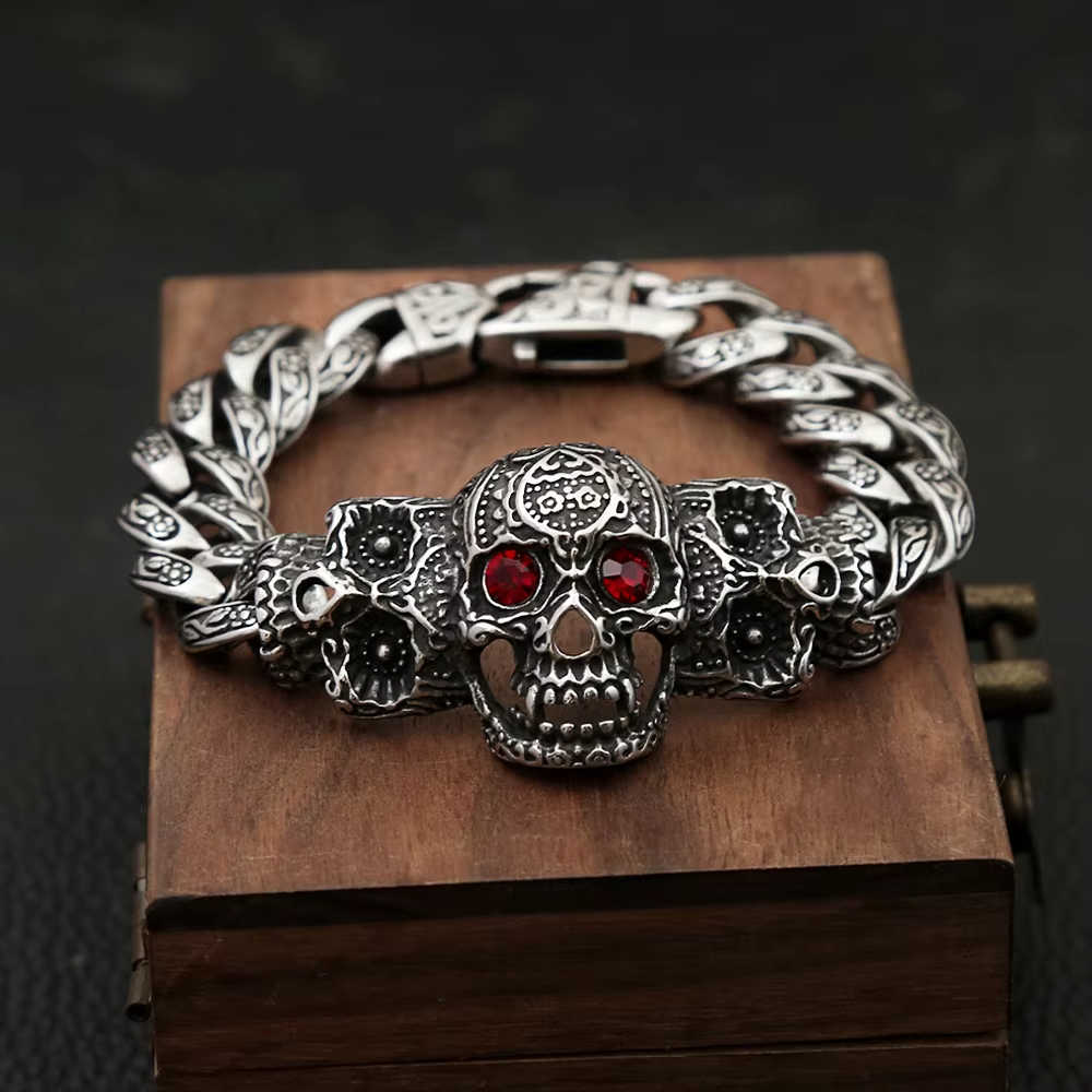 Mens Skull Bracelet