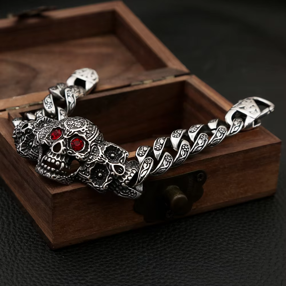 Mens Skull Bracelet