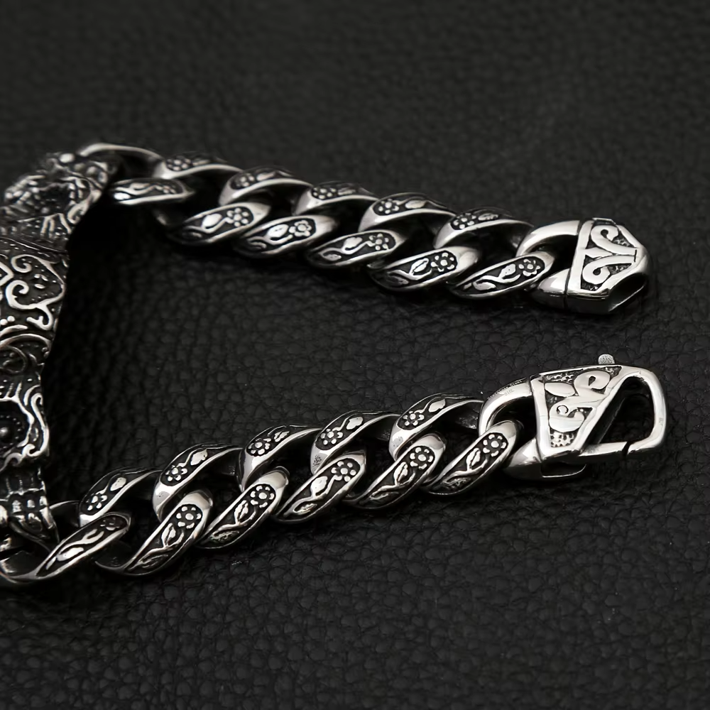 Mens Skull Bracelet